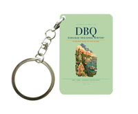 Thumbnail for Dubuque Regional Airport (DBQ) design on light green key chain