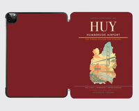 Thumbnail for Humberside Airport (HUY) design on dark red ipad tablet case