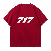 Thumbnail for 717 Flat Text Designed Relax Fit T-Shirts - view 12