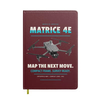 Thumbnail for DJI Matrice 4E design on dark red notebook