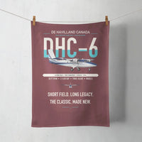 Thumbnail for DHC-6 Twin Otter Classic 300-G design on dark red towel