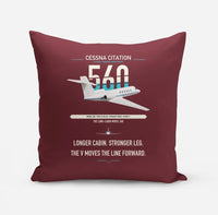 Thumbnail for Cessna Citation 560 - Citation V design on dark red pillow