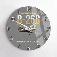 Thumbnail for B-26G Marauder design on gray no frame wall clock