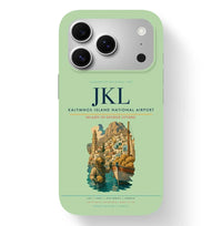 Thumbnail for Kalymnos Airport (JKL) design on light green iPhone 17 Pro MagSafe case