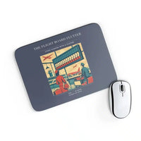 Thumbnail for VINTAGE G4302 - The Flight Board Flutter - Designed Mouse Pads design on navyblue rectangle