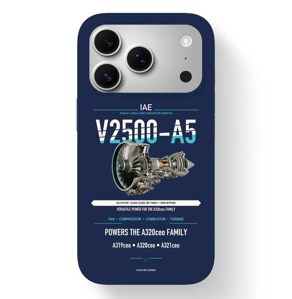 V2500-A5 Case design on navy blue iphone case