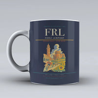 Thumbnail for Forlì Airport (FRL) airport code design on dark blue ceramic mug