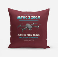Thumbnail for DJI Mavic 2 Zoom design on dark red pillow