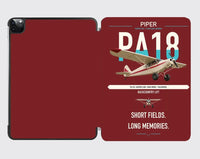Thumbnail for Piper PA-18 Super Cub design on dark red ipad tablet case