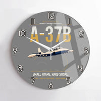 Thumbnail for A-37B Dragonfly design on gray no frame wall clock