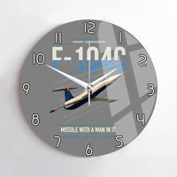 Thumbnail for F-104C Starfighter design on gray no frame wall clock