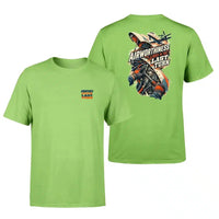 Thumbnail for SIGNAL 668 - Airworthiness Lives In The Last Turn - Double-Side T-Shirt design on light green double side t shirt