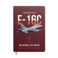 Thumbnail for F-16C Fighting Falcon One Airframe Every Mission design on dark red notebook