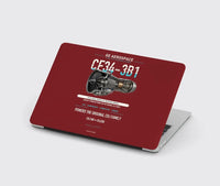 Thumbnail for CF34-3B1 design on dark red MacBook case