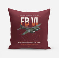 Thumbnail for de Havilland Mosquito FB VI design on dark red pillow