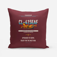 Thumbnail for Canadair CL-415EAF design on dark red pillow
