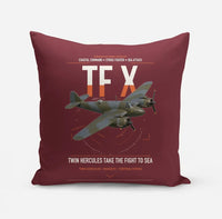 Thumbnail for Bristol Beaufighter TF X design on dark red pillow