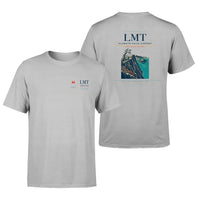 Thumbnail for Klamath Falls Airport (LMT) design printed on light gray double-side t-shirt
