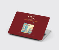 Thumbnail for Oulu Airport (OUL) design on dark red MacBook case