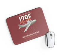 Thumbnail for Saab J 29F Tunnan design on dark red rectangle mouse pad