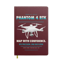 Thumbnail for DJI Phantom 4 RTK design on dark red notebook