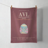 Thumbnail for Asheville Regional Airport AVL - Dark Red