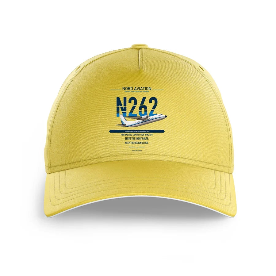 Nord 262A design on yellow printed hat