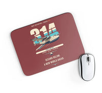 Thumbnail for Boeing 314 Clipper design on dark red rectangle mouse pad