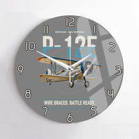 Thumbnail for Boeing P-12E design on gray no frame wall clock