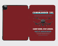 Thumbnail for Draganfly Commander 3XL design on dark red ipad tablet case