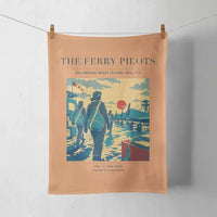 Thumbnail for VINTAGE G4503 - The Ferry Pilots - Designed Towels design on orange