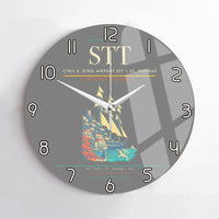 Thumbnail for Cyril E. King Airport (STT) design on gray no frame wall clock