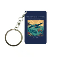 Thumbnail for VINTAGE G4369 - The Shipwreck Spotters - Designed Key Chain design on navyblue