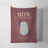 Thumbnail for Chicago Midway International Airport MDW - Dark Red
