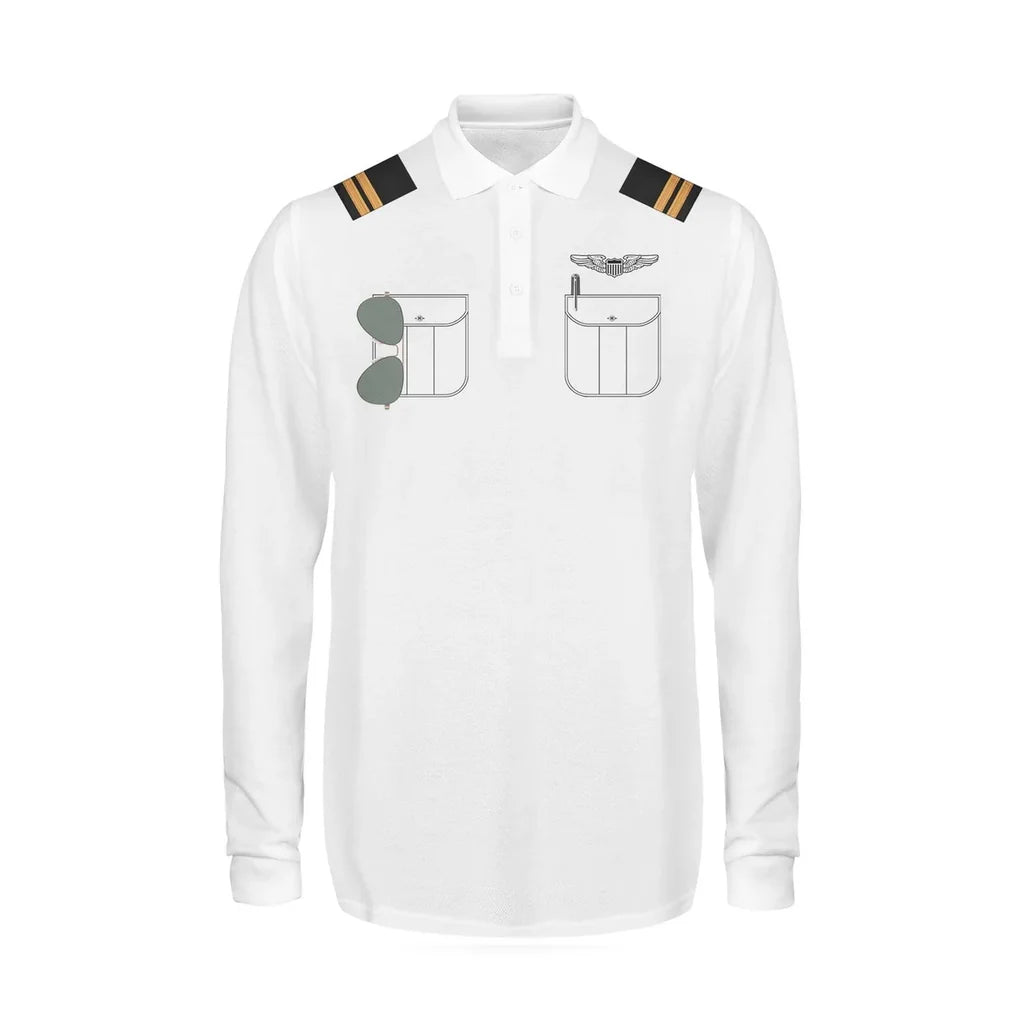 Customisable Pilot Uniform 3D Polo Shirt - view 6