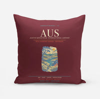 Thumbnail for Austin-Bergstrom International Airport AUS - Dark Red