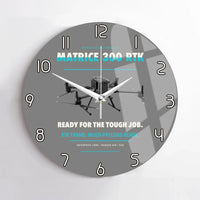 Thumbnail for DJI Matrice 300 RTK design on gray no frame wall clock