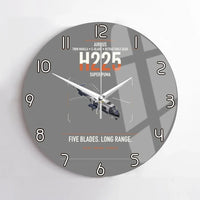 Thumbnail for Airbus H225 design on gray no frame wall clock