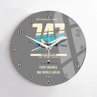 Thumbnail for Boeing 747-400 design on gray no frame wall clock