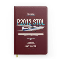 Thumbnail for Tecnam P2012 STOL design on dark red notebook