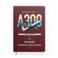 Thumbnail for Airbus A300B4 design on dark red notebook