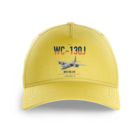 Thumbnail for WC-130J Hurricane Hunter design on yellow printed hat