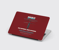 Thumbnail for Ascent AeroSystems Spirit design on dark red MacBook case
