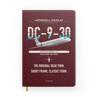 Thumbnail for McDonnell Douglas DC-9-30 design on dark red notebook