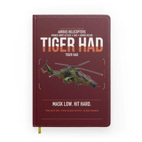Thumbnail for Airbus Helicopters Tiger HAD design on dark red notebook