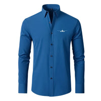 Thumbnail for Airbus A320 Silhouette Designed Long Sleeve Shirts - view 12