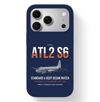 Thumbnail for Atlantique 2 Standard 6 design on navy blue magsafe iphone case, for iPhone 17 Pro