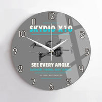 Thumbnail for Skydio X10 design on gray no frame wall clock