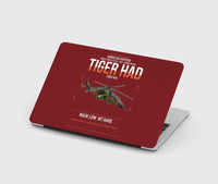 Thumbnail for Airbus Helicopters Tiger HAD design on dark red MacBook case