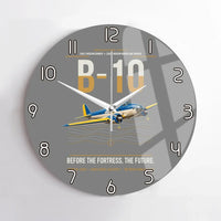 Thumbnail for Martin B-10 design on gray no frame wall clock